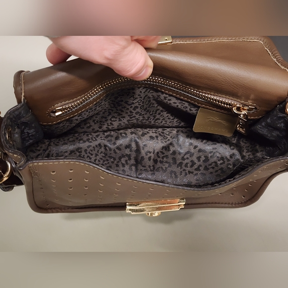 Longchamp Leather Punching Mademoiselle 2 Way Shoulder Bag - Picture 9 of 16